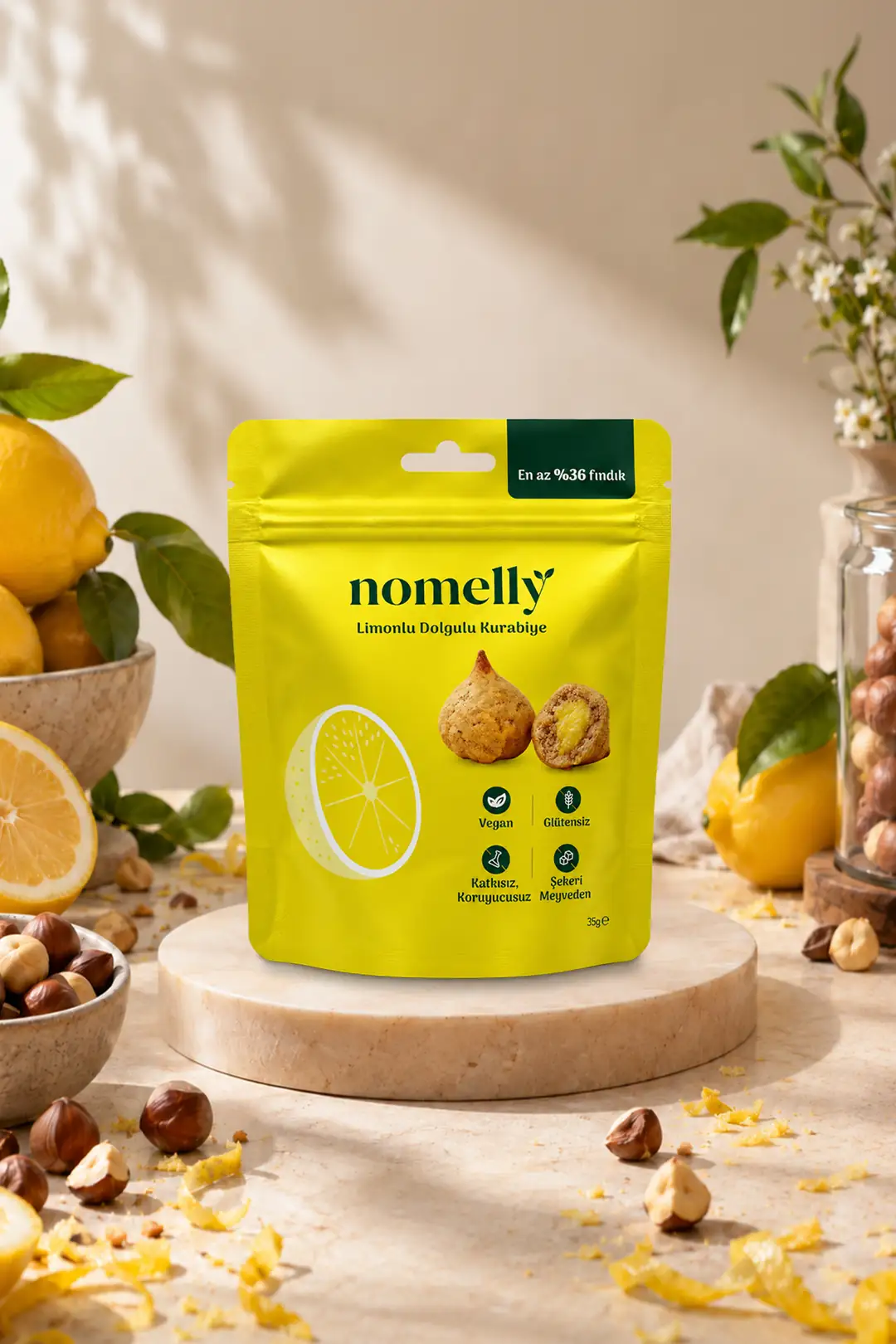Limonlu ve Dolgulu Glütensiz Kurabiye 4